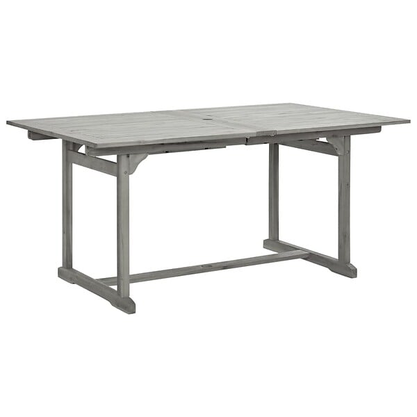 VIDAXL - vidaXL Table à dîner de jardin (160-240)x100x75cm Bois d'acacia massif - large