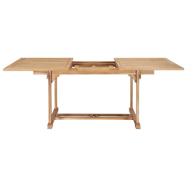 VIDAXL - vidaXL Table de jardin extensible 150-200x100x75 cm Teck solide - large