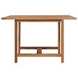 VIDAXL - vidaXL Table à dîner de jardin 110x110x75 cm Bois massif de teck - vignette