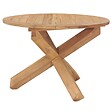VIDAXL - vidaXL Table à dîner de jardin Ø110x75 cm Bois de teck massif - vignette