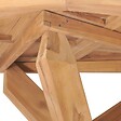 VIDAXL - vidaXL Table à dîner de jardin Ø110x75 cm Bois de teck massif - vignette