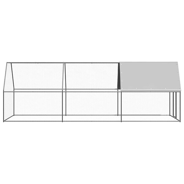 VIDAXL - vidaXL Poulailler d'extérieur 2x6x2 m Acier galvanisé - large