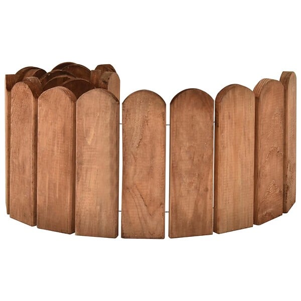 VIDAXL - vidaXL Rouleau de bordure Marron 120 cm Bois de pin imprégné - large