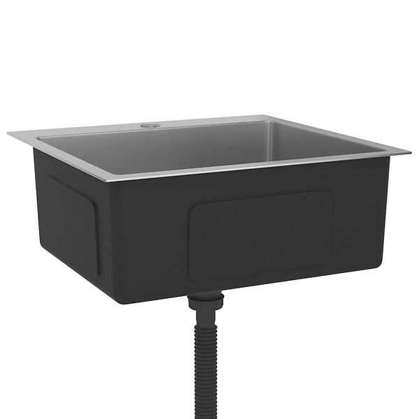 VIDAXL - vidaXL Évier de cuisine fait main Acier inoxydable - large