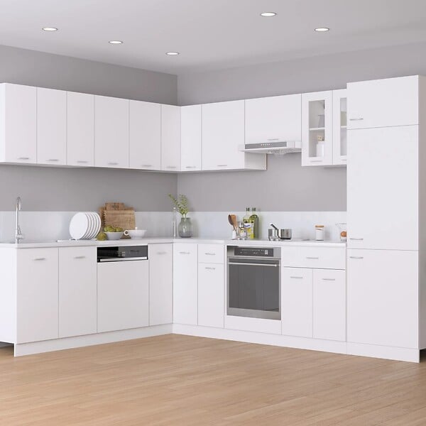 VIDAXL - vidaXL Armoire en verre suspendue "Lyon" Blanc 60x31x60 cm - large