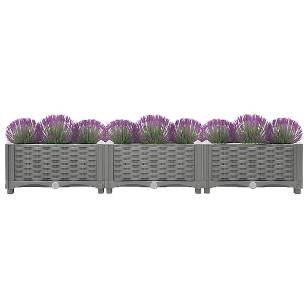 VIDAXL - vidaXL Lit surélevé 120x40x23 cm Polypropylène - large
