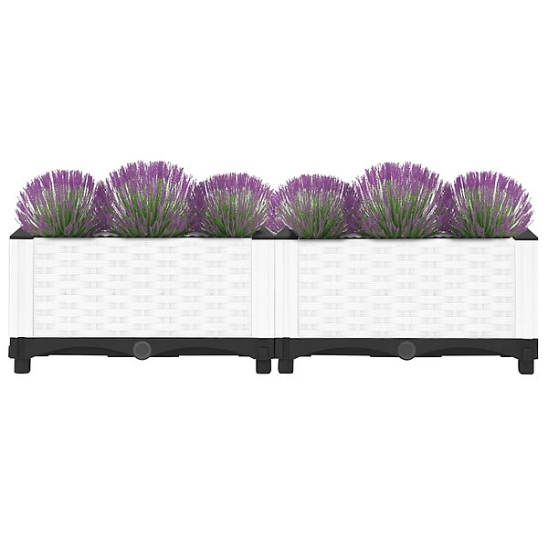 VIDAXL - vidaXL Lit surélevé 80x40x23 cm Polypropylène - large