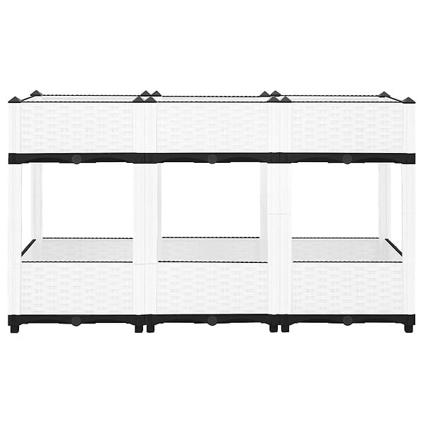 VIDAXL - vidaXL Lit surélevé 120x40x71 cm Polypropylène - large