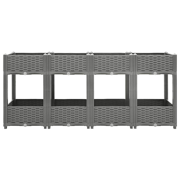 VIDAXL - vidaXL Lit surélevé 160x40x71 cm Polypropylène - large