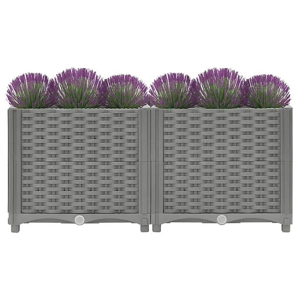 VIDAXL - vidaXL Lit surélevé 80x40x38 cm Polypropylène - large