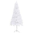 VIDAXL - vidaXL Sapin de Noël artificiel d'angle Blanc 240 cm PVC - vignette