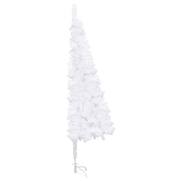 VIDAXL - vidaXL Sapin de Noël artificiel d'angle Blanc 240 cm PVC - large
