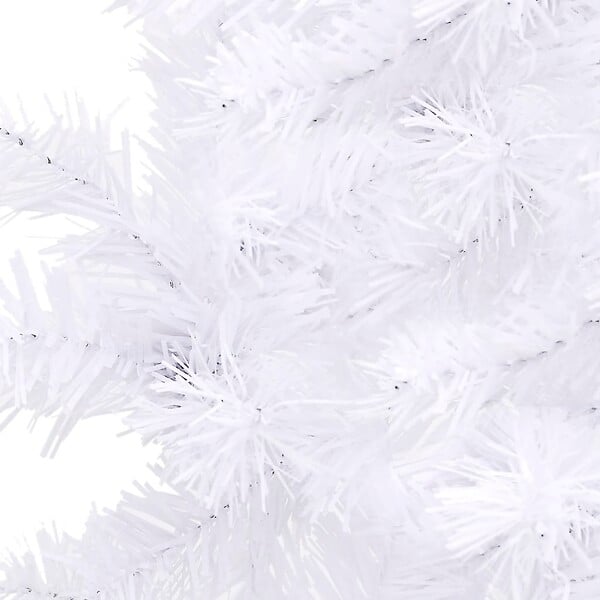 VIDAXL - vidaXL Sapin de Noël artificiel d'angle Blanc 240 cm PVC - large
