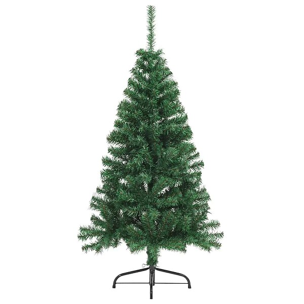 VIDAXL - vidaXL Sapin de Noël artificiel moitié avec support vert 150 cm PVC - large
