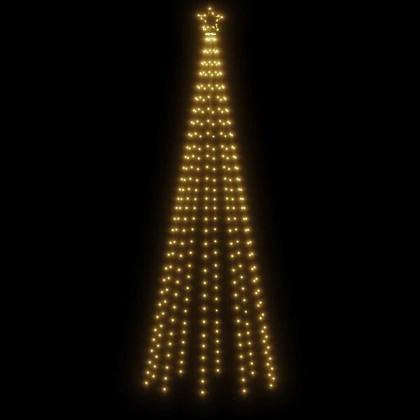 VIDAXL - vidaXL Arbre de Noël cône 310 LED Blanc chaud 100x300 cm - large