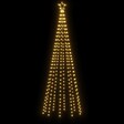 VIDAXL - vidaXL Arbre de Noël cône 310 LED Blanc chaud 100x300 cm - vignette