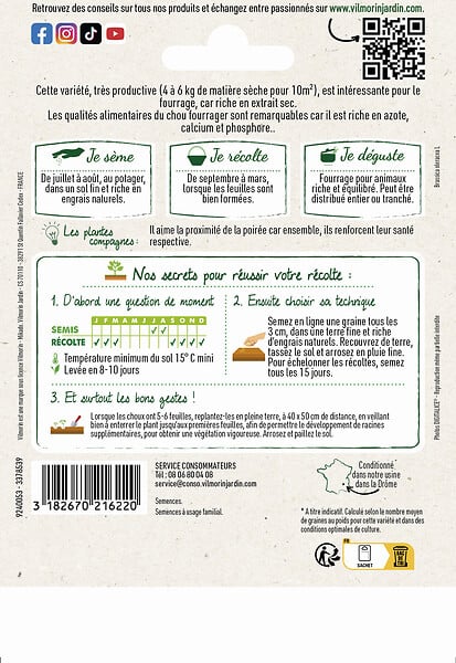 VILMORIN - Chou fourrager proteor - large