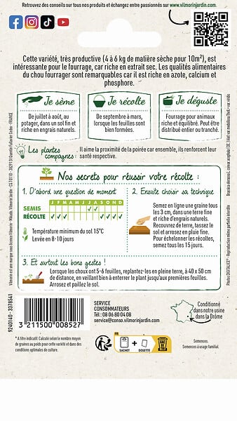 VILMORIN - Chou fourrager proteor inra - large