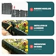 VOUNOT - Bordure de jardin plastique PP imitation pierre 15m - vignette