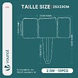 VOUNOT - Bordure de jardin plastique PP imitation pierre 2.5m - vignette
