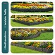 VOUNOT - Bordure de jardin plastique PP imitation pierre 2.5m - vignette