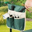 VOUNOT - Agenouilloir tabouret de jardin 2 en 1 avec pochette de rangement EVA vert - vignette