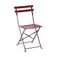 OVIALA - Lot de 2 chaises pliantes en acier pourpre - Rome - vignette