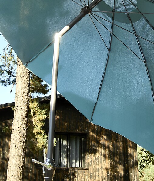MODE DE VIE - Parasol droit Morphée - Bleu canard - D3m - large