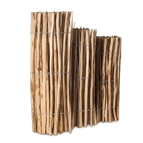 EASY CLOTURE - Ganivelle clôture en bois L 5m x H 1m00 - Espacement des piquets 3 à 5 cm - large