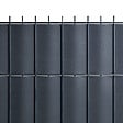EASY CLOTURE - Kit Lamelles PVC Bande Brise vue pour panneau double fils - L 2m50 - H 1m23 - Gris anthracite - vignette