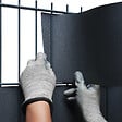 EASY CLOTURE - Kit Lamelles PVC Bande Brise vue pour panneau double fils - L 2m50 - H 1m23 - Gris anthracite - vignette