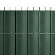 EASY CLOTURE - Kit Lamelles PVC Bande Brise vue pour panneau double fils - L 2m50 - H 1m63 - Vert - vignette