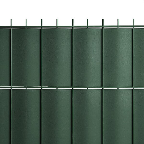 EASY CLOTURE - Kit Lamelles PVC Bande Brise vue pour panneau double fils - L 2m50 - H 1m43 - Vert - large