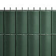 EASY CLOTURE - Kit Lamelles PVC Bande Brise vue pour panneau double fils - L 2m50 - H 1m43 - Vert - vignette