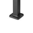 EASY CLOTURE - Poteau aluminium tradition style ferronnerie sur platine avec chapeau H 86.5 cm Noir - vignette