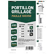 EASY CLOTURE - Portillon grillagé maille 100x50 - Largeur 1m20 - Square Gate - vignette