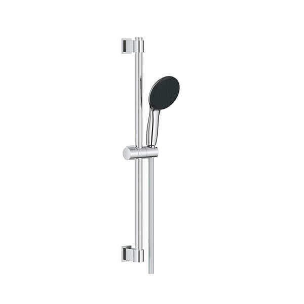 GROHE - Mitigeur douche thermostatique mural Precision Feel + Ensemble de douche 2 jets avec barre Vitalio Start 100 Chrome - large