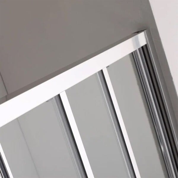 KIAMAMI VALENTINA - Porte De Douche En Niche De 110 Cm Trois Panneaux En Verre | Star - large