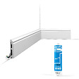 ORAC DECOR - Pack 10 mètres Plinthes SX173 avec colle - Orac x Cimaises-et-plus - 10 x1,6x200cm (h x p x L) - plinthe décorative polymère - vignette
