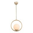 ENTREPOT BRICO - Suspension luminaire Plafonnier  Ε27 doré D26x75cm - vignette