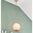ENTREPOT BRICO - Suspension luminaire Plafonnier  Ε27 doré D26x75cm - vignette