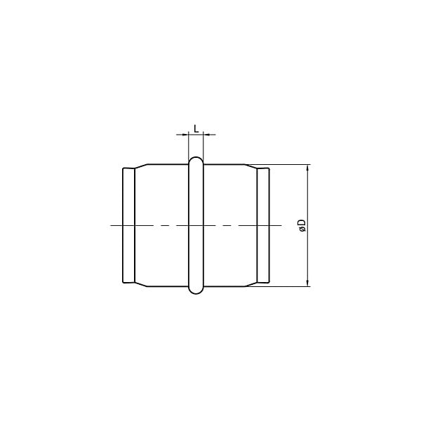 JONCOUX - Raccord mâle VMC acier galva NP - Diamètre (mm): 250 - large