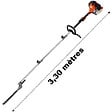 GT GARDEN - Taille-haies thermique sur perche, 52 cm3, 3 CV, longueur 3.30 mètres - vignette