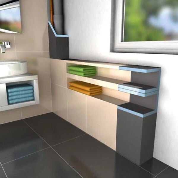 WEDI - Coffre d'habillage WEDI Mensolo L - 2500 x 200 x 200mm - large