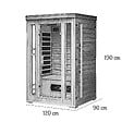 CONCEPT USINE - Cabine de sauna luxe infrarouge 2 places NARVIK - vignette