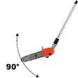 GT GARDEN - Élément élagueuse pour multifonction 4 en 1 et outil sur perche, tête orientable - vignette