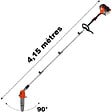 GT GARDEN - Élagueuse thermique sur perche avec tête orientable, 52 cm3, 3 CV, longueur 4.15 mètres - vignette