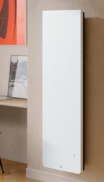 THERMOR - Radiateur électrique à chaleur douce EQUATEUR 5 - 1000 W - Dimensions: 450x1390x145 mm - Blanc mat - Vertical - large