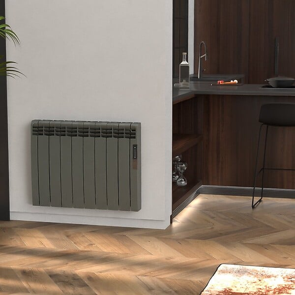 ROINTE - Radiateur connecté EOINIQ 4 éléments 600W Tarpaulin Grey - ROINTE - ERFG0600RAD2 - large