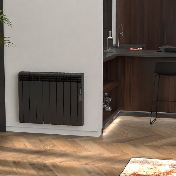 ROINTE - Radiateur connecté EOINIQ 4 éléments 600W Noir texturé - ROINTE - ERFB0600RAD2 - large